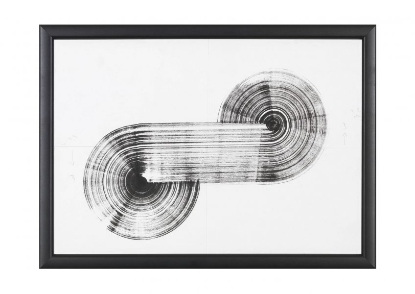 Χωρίς τίτλο, 2012, 23 x 31,8 x 1 εκ., ακρυλικό χρώμα και μολύβι σε χαρτί, ξύλινη κορνίζα