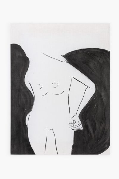 bodily form #23, 2018, 99 x 76 cm, ink on raw cotton