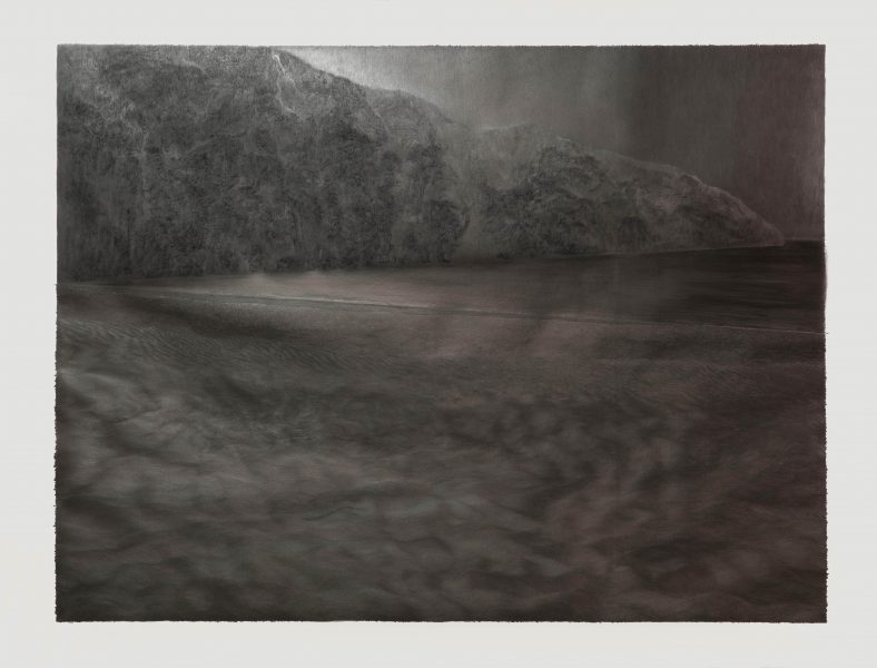 Seascape, 2017, 150cm x 195cm, graphite on paper