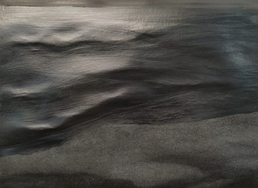 Seascape, 2019, 20cm x 30cm, graphite on paper